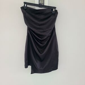 ZARA Elegant Black Strapless Dress